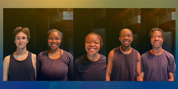 The play Temperance features an all Wits cast LtoR Fabiano di Giandomenico, Sibabalwe Dyaphu, Khanyisile Masondo, Zukhanye Mgobo, and Philip Shelembe